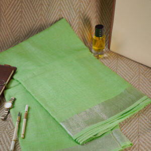 Olive Grove Pure Linen Saree