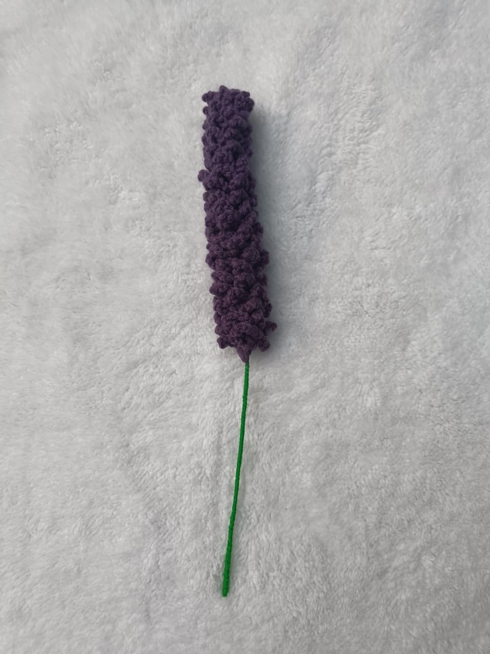 Handmade Crochet Lavender Flowers - Image 5