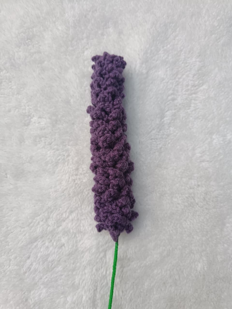 Handmade Crochet Lavender Flowers - Image 2