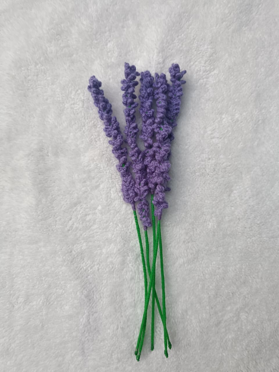 Handmade Crochet Baby Lavender Flower - Image 5