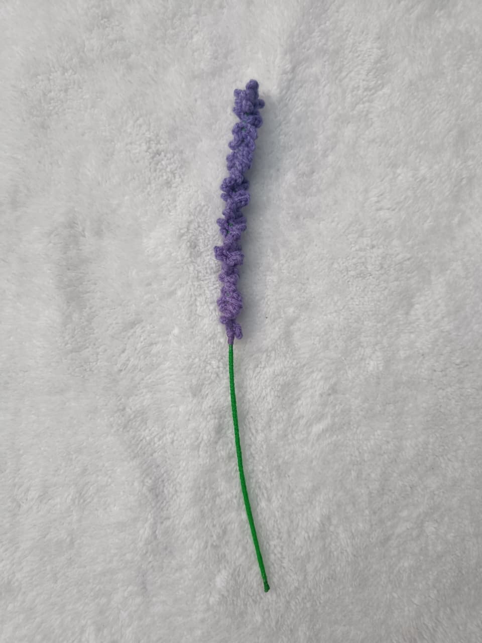 Handmade Crochet Baby Lavender Flower - Image 2