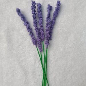 Handmade crochet baby lavender