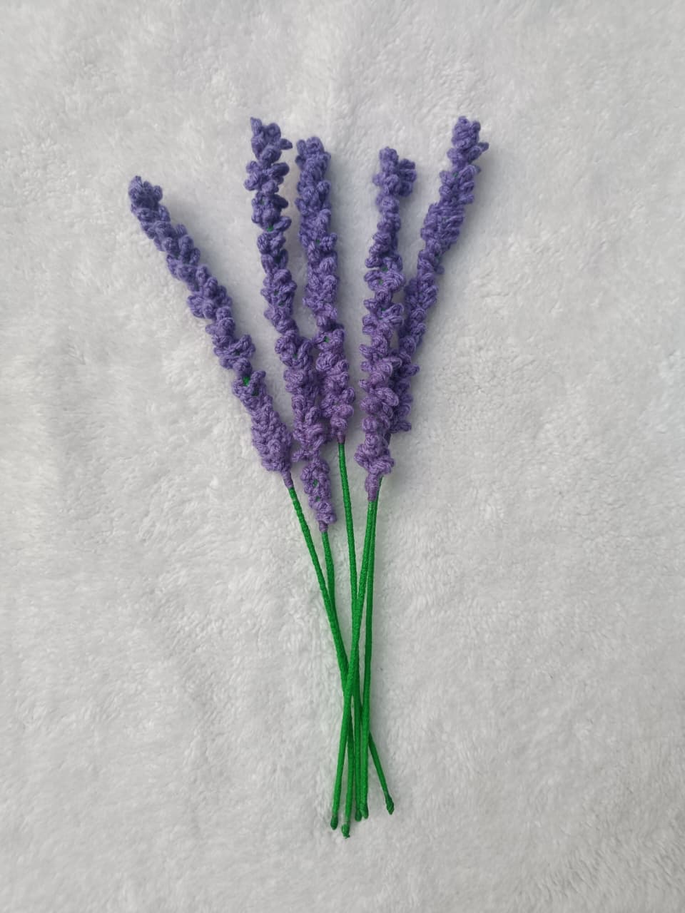 Handmade crochet baby lavender